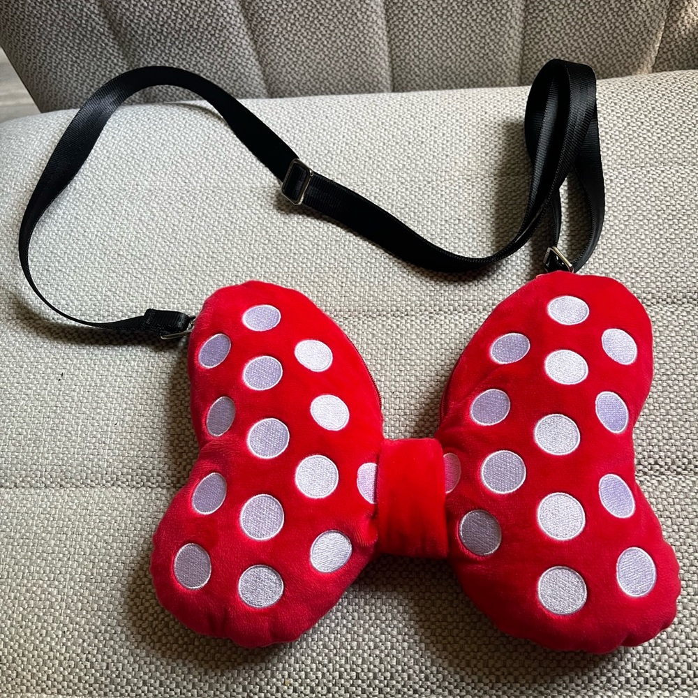 Harveys Red and White Polka Dot Bow Kids Bag